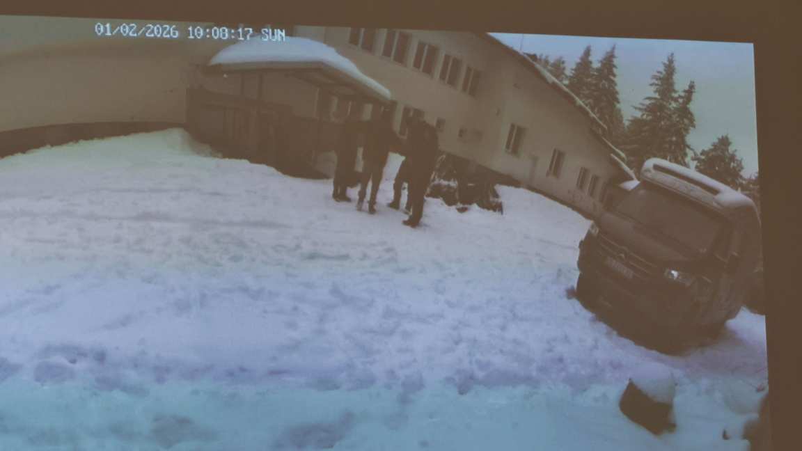 Кадър от камера на хижа "Петрохан", предоставен от прокуратурата.